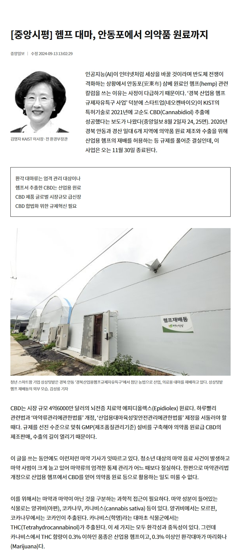 (중앙시평)헴프 대마 안동포에서 의약품 원료까지.PNG